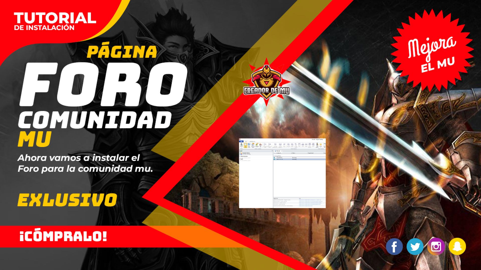 ⁣Exclusivo (Gratis) - Aprende a instalar el Foro para la Comunidad MU